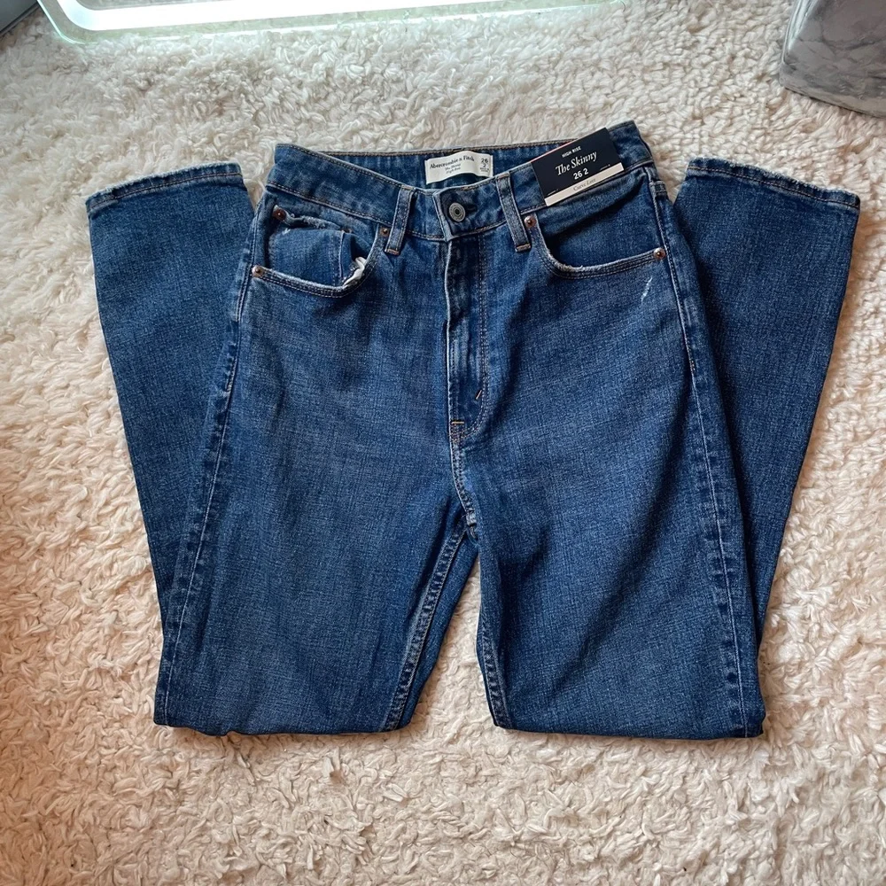 Abercrombie & Fitch Women’s Blue Skinny Jeans - Picture 4 of 9
